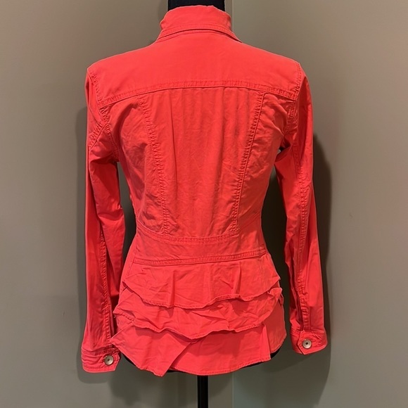 Cabi Coral Ruffled Back Jacket Sz XS - Picture 2 of 5